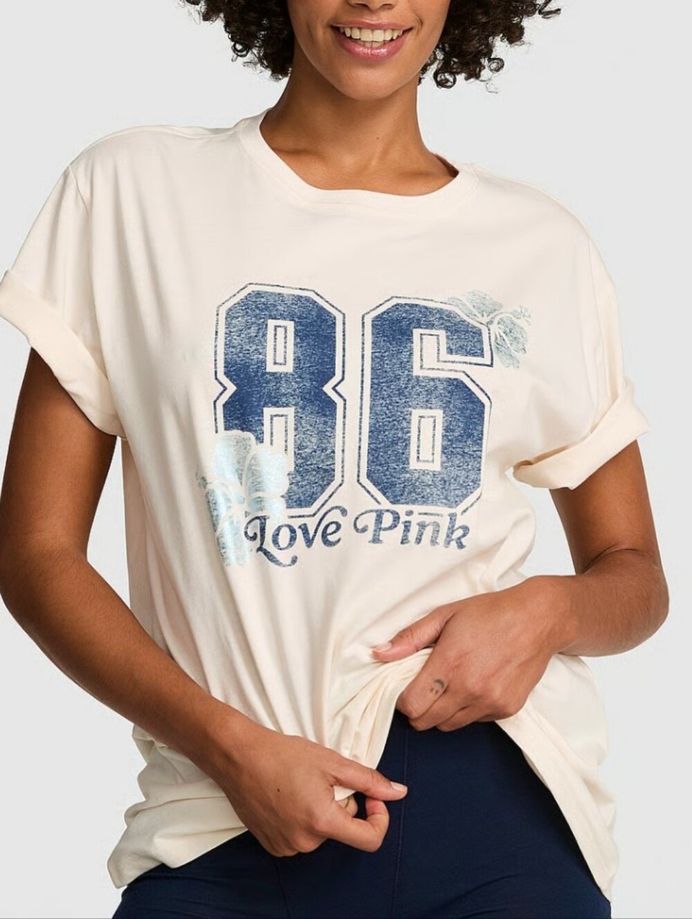 VS PINK Campus Cotton Tee Sz XS NWT